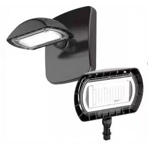 Commercial Electric LED Wall or Flood Light Dark Bronze  1500 Lumens NOB